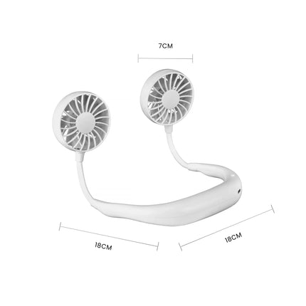 Sports Fan Hanging USB Charging Travel Creative Neck Tool Portable 3 Speeds – shape and profile