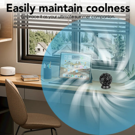Brillar Battery Powered Mini Desktop Fan – shape and profile