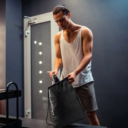 Drawstring Water Resistant Travel Laundry Bag Sports Gym Clothes Organiser – product features