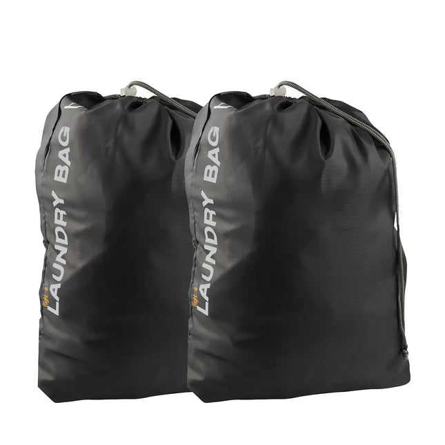 2Pcs Travel Laundry Bag Drawstring Water Resistant Sports Gym Clothes Organiser V1181-FM0033X2