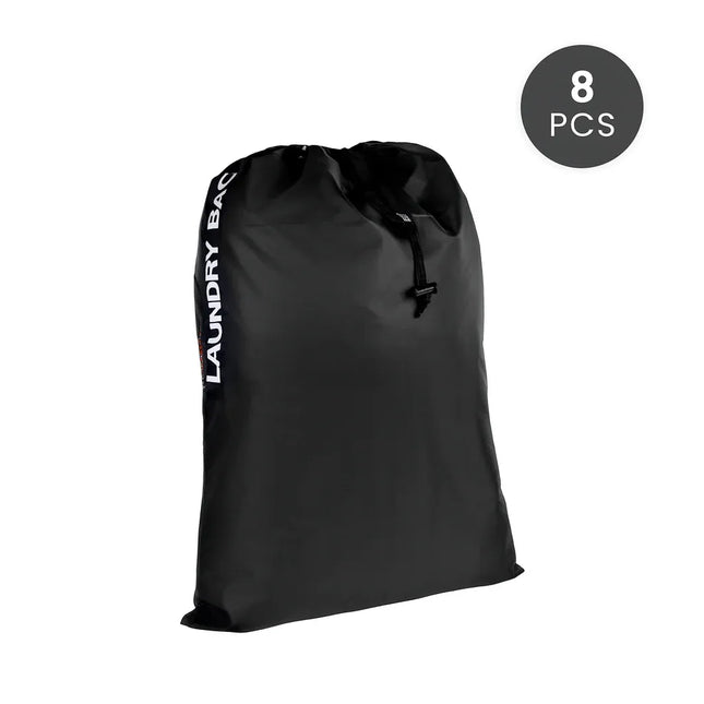 8 pcs Travel Laundry Bag Water Resistant Drawstring Clothes Organiser for Sports Gym & Travel