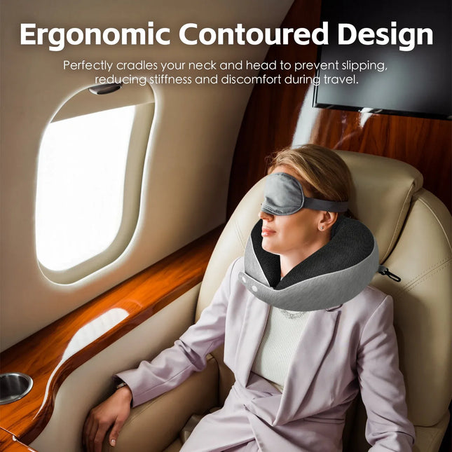Compact Luxury Memory Foam Travel Pillow V1181-FM0106