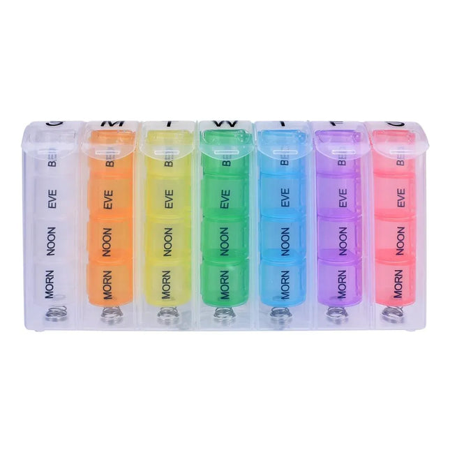 Flightmode 7 Day Travel Pill Box Medicine Organiser with Individual Daily Compartment V1181-FM0111