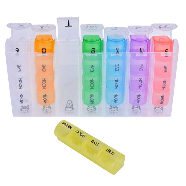 Flightmode 7 Day Travel Pill Box Medicine Organiser with Individual Daily Compartment – product detail