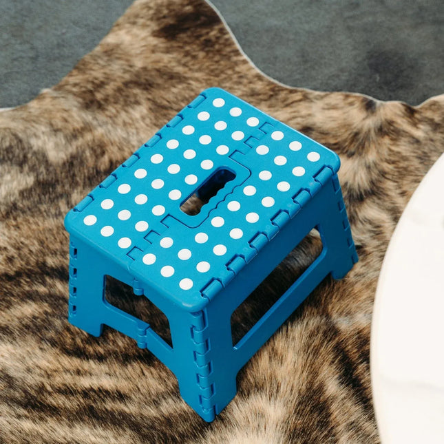 Plastic Folding Stool Portable Chair Outdoor Camping Blue – product detail