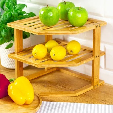 3 Tiers Bamboo Kitchen Rack Storage – product features