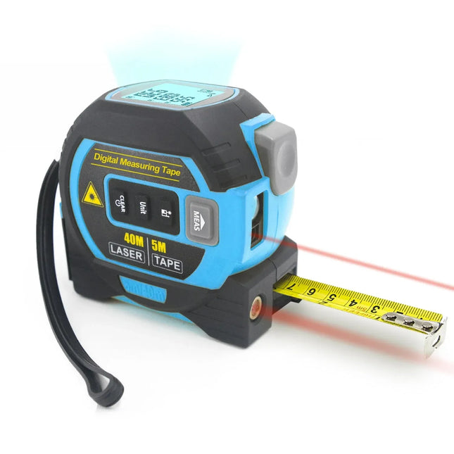 40m Laser Measure Cross-line Laser Level 5m Tape Measure Blue – product detail
