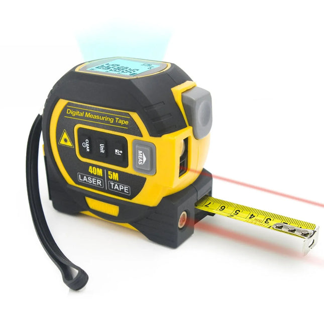 40m Laser Measure Cross-line Laser Level 5m Tape Measure Yellow – product detail