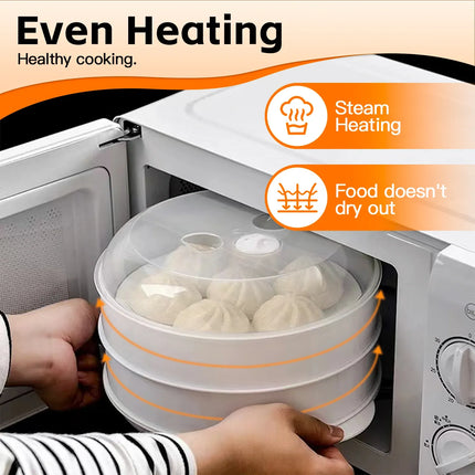 2 Tier Microwave Steamer – shape and profile