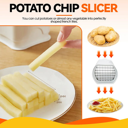 Potato Chip Slicer Fantastic Fries Quickly Cut Your Own Chips – shape and profile