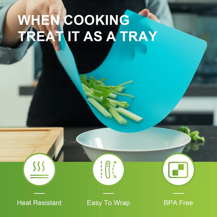 Bamboo Chopping Board with 5 Pcs Color-Coded Flexible Cutting Mats – product features