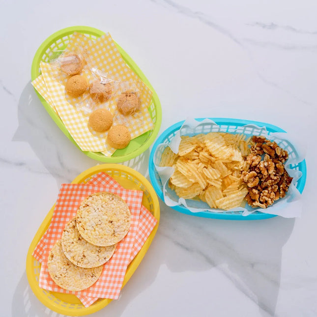 3 Pcs Cook Easy Oval Plastic Snack Baskets – product detail