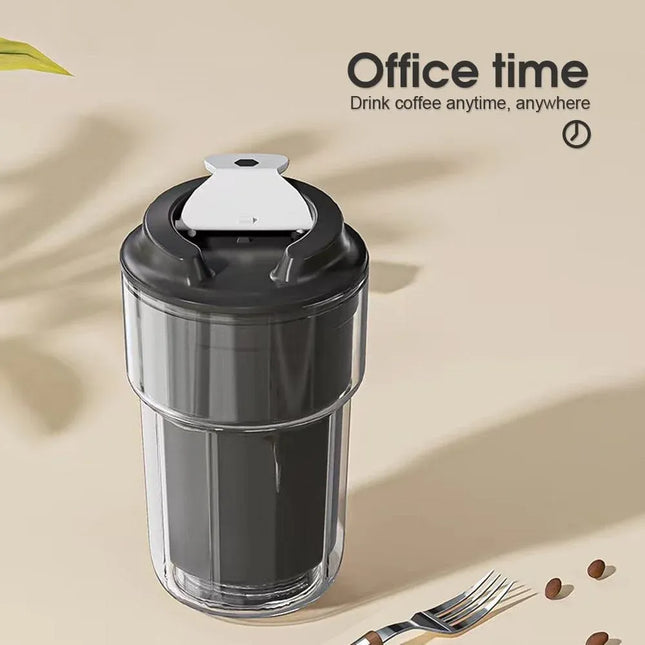 460ml Double wall insulated Coffee Cup Black – product detail