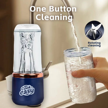 400ml USB-C Rechargeable Portable Juicer with Travel Lid Personal Blender for Smoothies & Shakes – design and finish