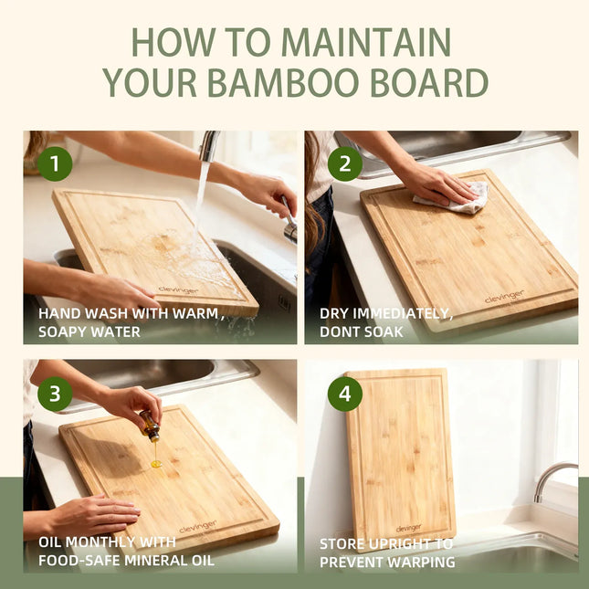 3 Pcs Bamboo Cutting Board – product detail