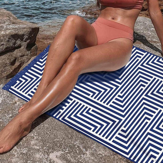 Rectangular Beach Towel with Tassel – product detail