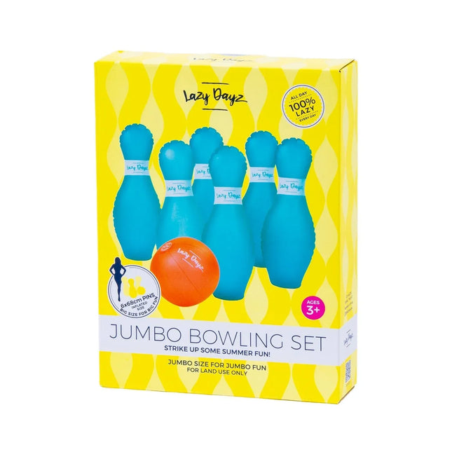 7 Pcs Lazy Dayz Pool Beach Inflatable Bowling Set Toy – product detail