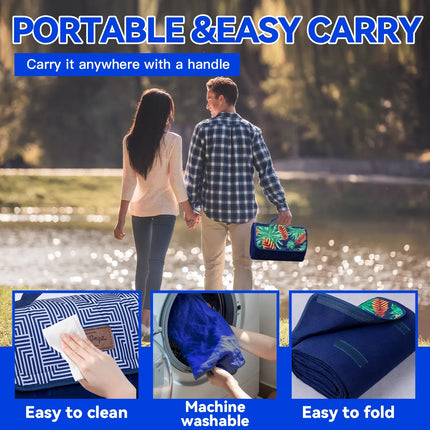 Lazy Dayz Fleece Picnic Rug – design and finish