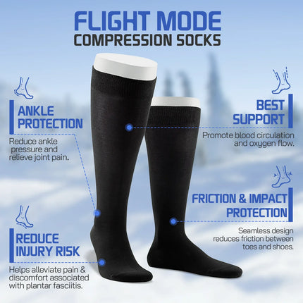 2 pairs of Miracle Compression Socks - Medium