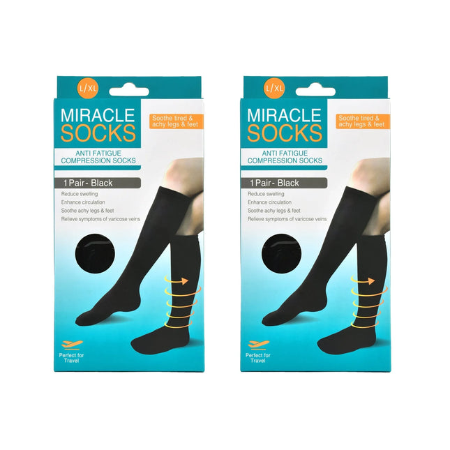 2 pairs of Miracle Compression Socks