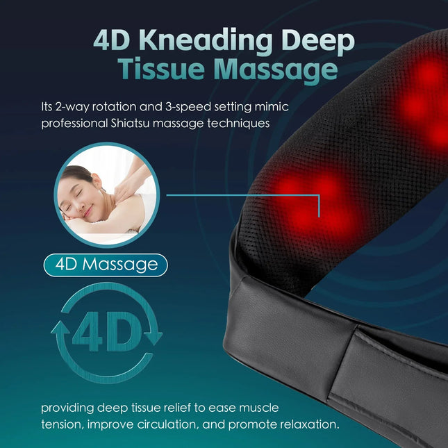 Heated Shiatsu Neck Massager – product detail
