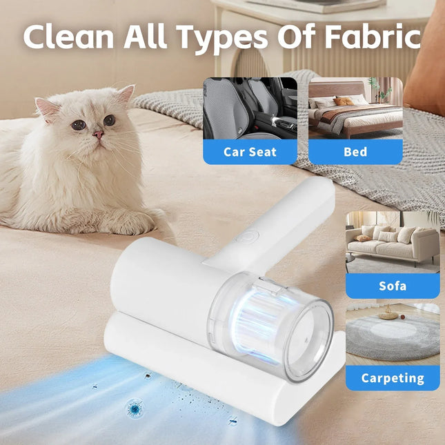 UV C Cordless Dust Mite Vacuum Handheld Sanitizing Cleaner with 1200 mAh Battery – product detail