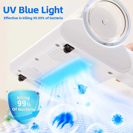 UV C Cordless Dust Mite Vacuum Handheld Sanitizing Cleaner with 1200 mAh Battery – shape and profile
