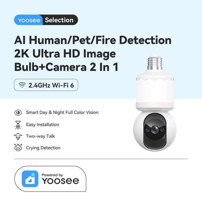 Yoosee AI Bulb Camera C11 V1184-YOOSEE-AI-BULB-CAMERA-C11