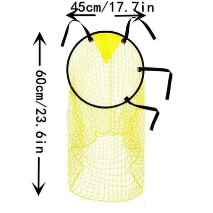 2 Football Goal Training Nets, durable stable for shooting practice easy to assemble and remove, Yellow
