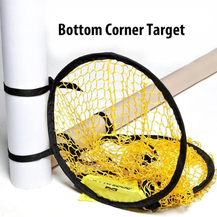 2-Pack Football Goal Training Nets, Durable Stable for Shooting Practice, Easy to Assemble Remove, Black, 7.3 x 4.1 x 3.3 ft