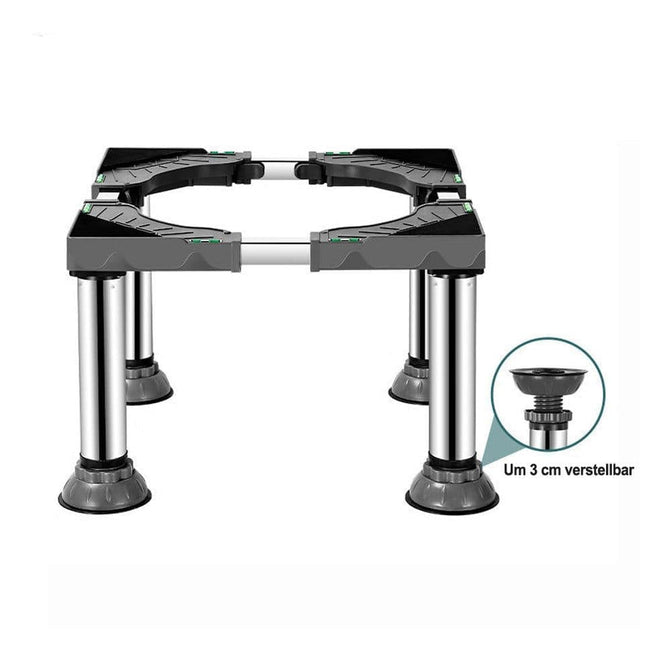 Non-slip washing machine base with vibration-damping legs strong load-bearing capacity 31-34cm
