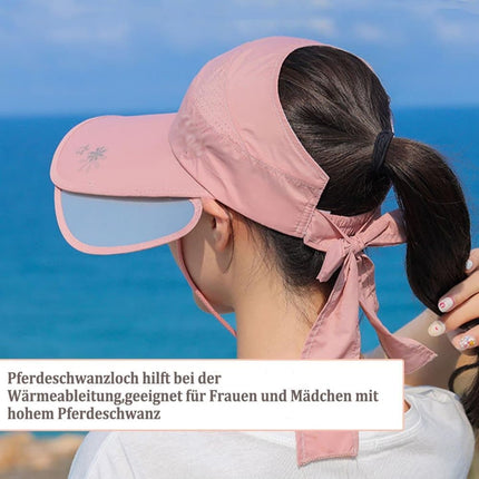 Women's Sun Hat Wide Brim UV Protective Golf Hat for Outdoor, One Size
