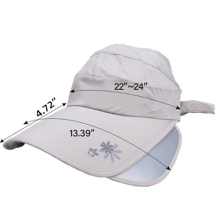 Women's Sun Hat Wide Brim UV Protective Golf Hat for Outdoor, One Size