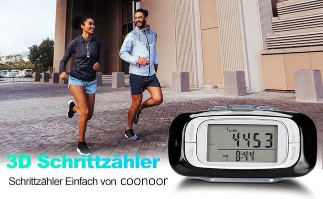 3D Pedometer with Large Easy-to-Read Display Steps Distance Calories Tracking No App Needed 9 Month – product detail