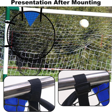 2-Pack Black Soccer Goal Net for Shooting Training, Portable Foldable, for Backyard and Park, 6x4ft