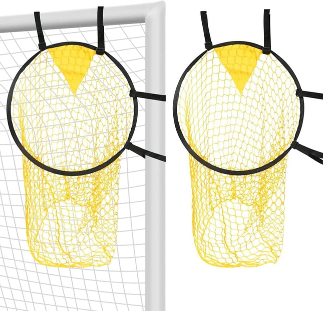 2-Pack Soccer Goal Net for Shooting Training Portable Foldable 6x4ft Yellow V1188-MS-325-1894