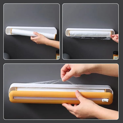 Blue Foil Cutter Holder for Aluminum and Plastic Foil, 36x7x5cm