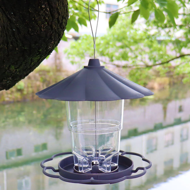 Automatic Hanging Large Capacity Multi-functional Bird Feeder (PP/PS) 820ML Capacity Size 200 200 125mm – product detail