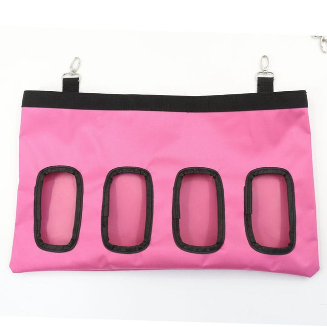 Pet Feeding Bag (Oxford Cloth) Size two holes Color Black for Rabbits/Guinea Pigs (1pc) – product detail