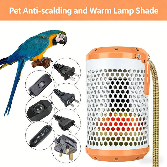 Heated Heating Lamp (ceramics) Size 60 70mm Color Black for Parrots (1pc) V1188-MS-424-0011