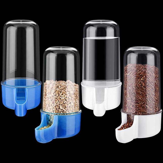 Automatic Water Dispenser (Plastic) 220ML Capacity Size 130 85mm Color Green/Transparent for Parrots (1pc)