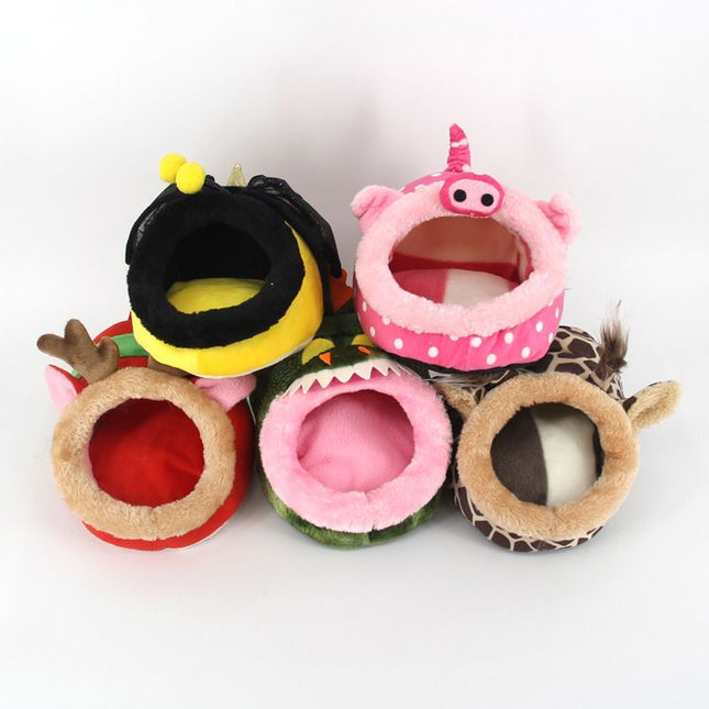 Pet Bed (Plush/PP Cotton) Size 230mm Color Green for Rabbits/Guinea Pigs (1pc) V1188-MS-424-0019