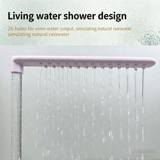 Automatic Bathing Tub (Plastic) Size 315mm 215mm 340mm Color Blue for Parrots (1pc) – product detail