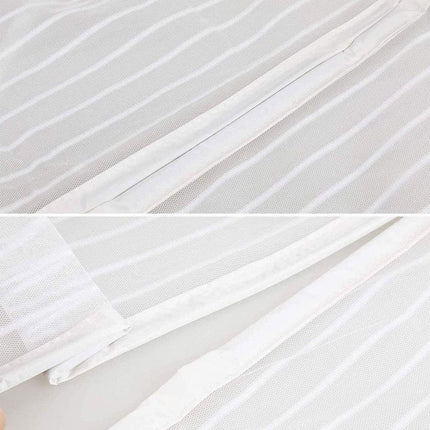 Magnetic Door Screens - 120x210 cm Self-Closing - High-Density Insect Mesh - No Drilling Required - White