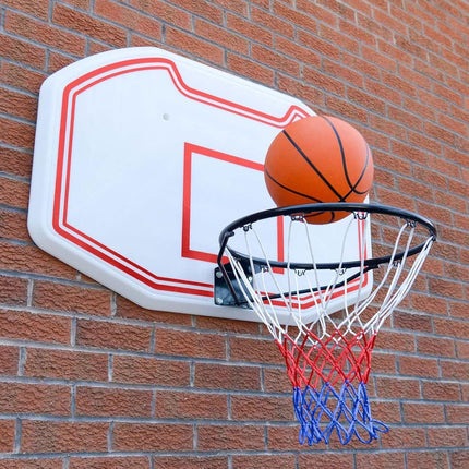 4 pieces - Basketball net - heavy-duty basketball nets - basketball net replacement set - portable basketball net - suitable for school sports fields, indoor and outdoor basketball - 50 cm - white, red and blue