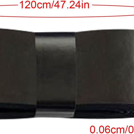 10 pieces - Racket grips - Racket Grip Tape - Badminton grip tape - Tennis racket grip tape - anti-slip grip tape for tennis rackets - replacement overgrip - sports accessories - for tennis rackets, tennis, squash - 1200*25*0.6mm - black