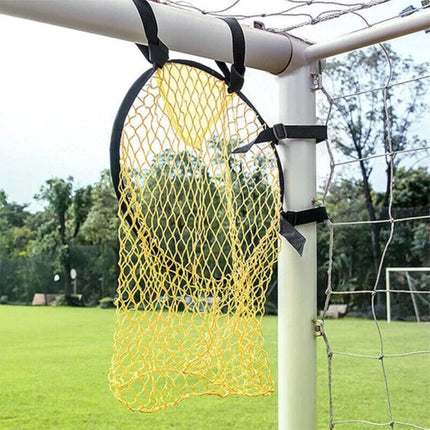 Football Net - Cross Target with Ball Net - Football Goal Net - Football Goal - Target Net - Training Equipment - Football Cross - Football Training - Football Training Equipment - Football Goal Net - for precision training - 45*60 cm - yellow