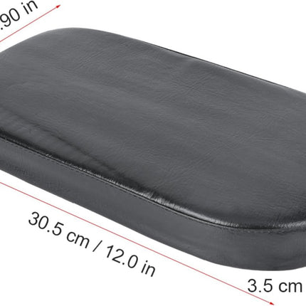 Rear bicycle cushion - with a pair of bicycle pedals - black PU rear saddle - mountain bike back cushion - wide soft cushion - comfortable bicycle cushion - bicycle accessory - for school, sports, trail riding - 30*15*3.5 cm - black