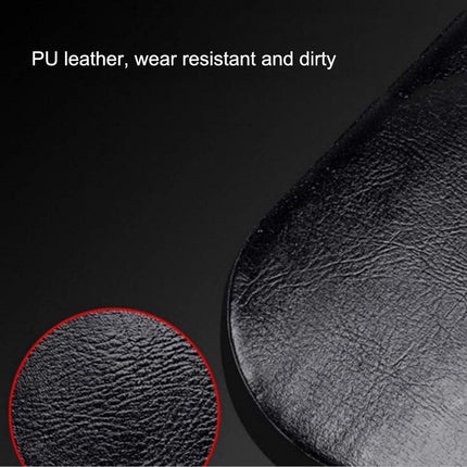 Rear bicycle cushion - with a pair of bicycle pedals - black PU rear saddle - mountain bike back cushion - wide soft cushion - comfortable bicycle cushion - bicycle accessory - for school, sports, trail riding - 30*15*3.5 cm - black