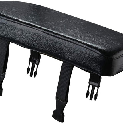 Rear bicycle cushion - with a pair of bicycle pedals - black PU rear saddle - mountain bike back cushion - wide soft cushion - comfortable bicycle cushion - bicycle accessory - for school, sports, trail riding - 30*15*3.5 cm - black